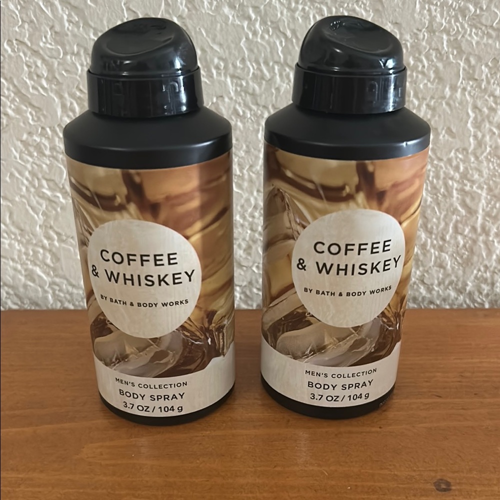 Bath & Body Works Coffee & Whiskey Body Spray 
Men’s Collection